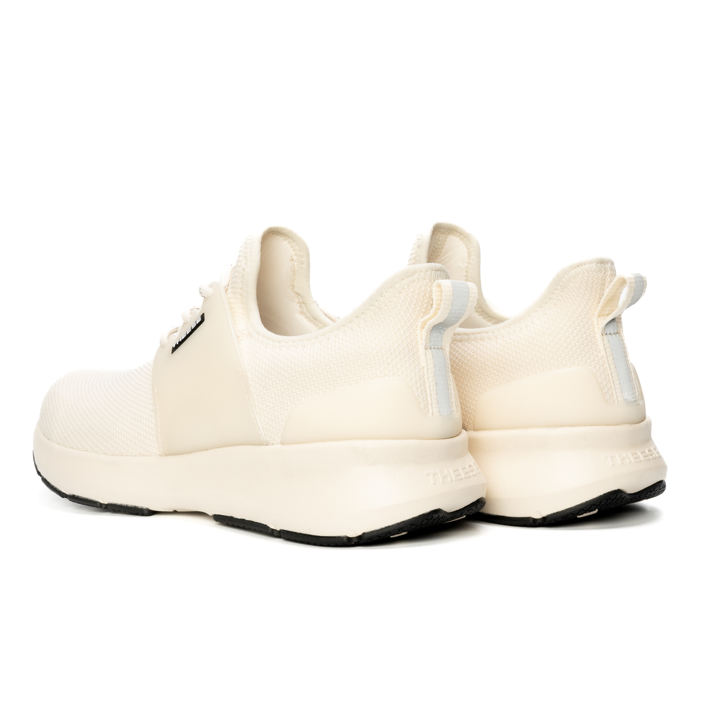 waterproof running shoes in off white