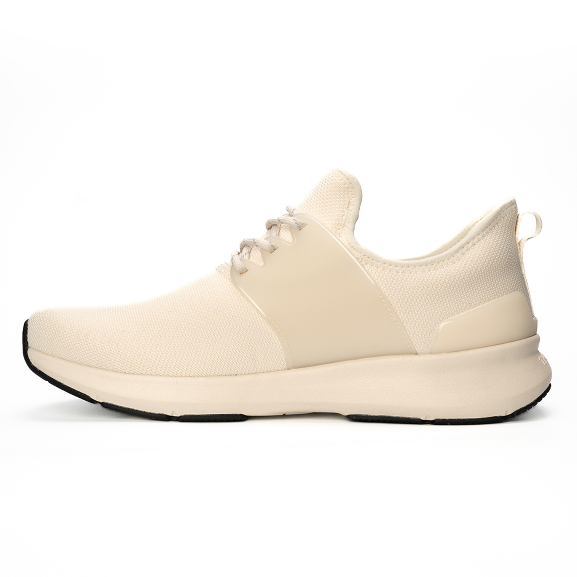 beige off white water proof running shoes