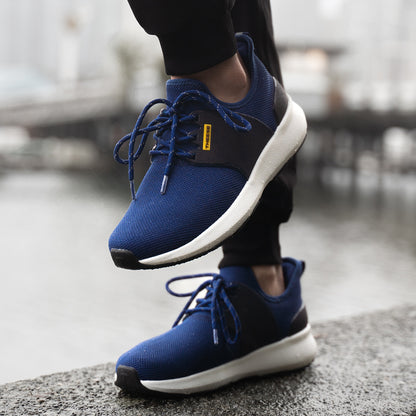 Royal_Blue | womens waterproof shoes in navy with white soles