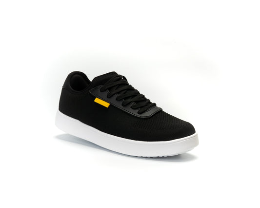 Black knit shoes for womens